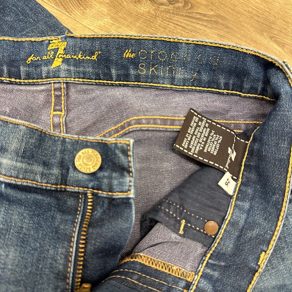 7 For All Mankind Cropped Skinny Jeans
